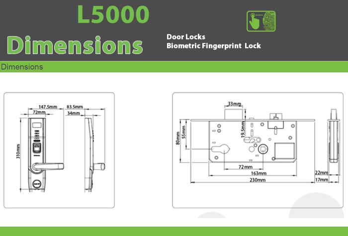 L5000 Biometric Door Locks